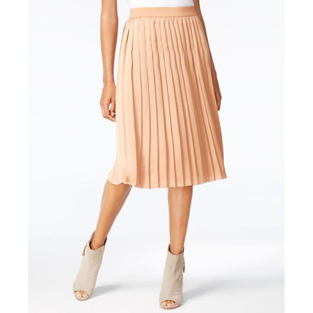 Maison Jules Pleated Midi Skirt